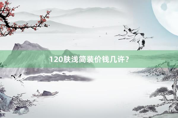 120肤浅简装价钱几许?