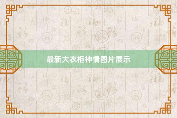 最新大衣柜神情图片展示