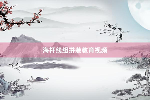 海杆线组拼装教育视频